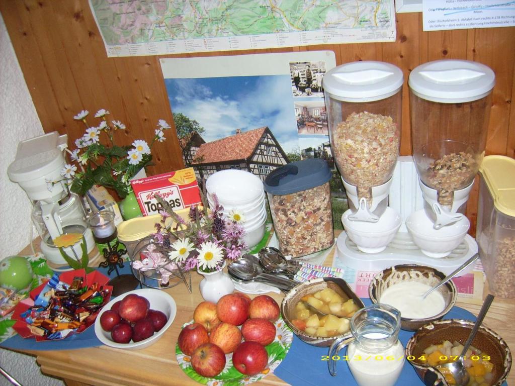Gaestehaus Hochrhoenblick Schönau an der Brend Eksteriør billede
